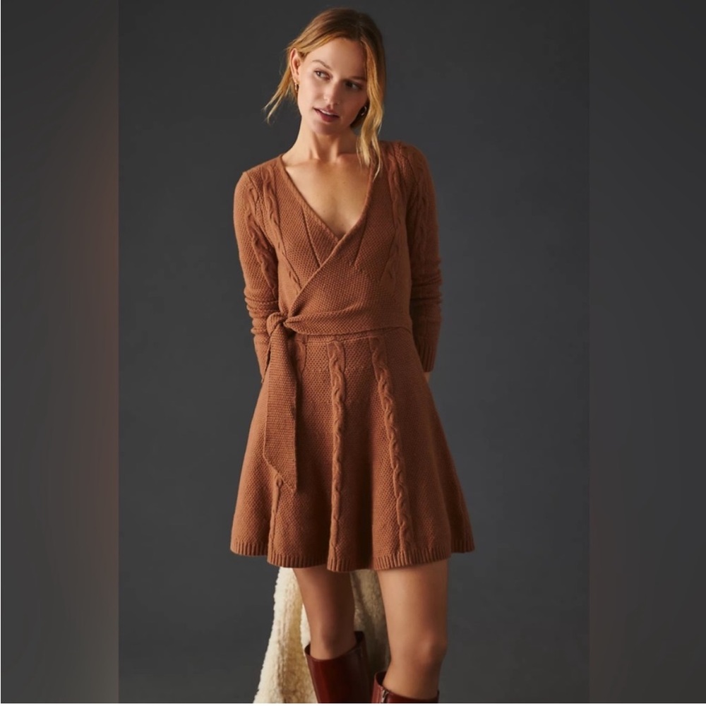 Anthropologie Greylin Wrap Sweater Dress - XS - NWT